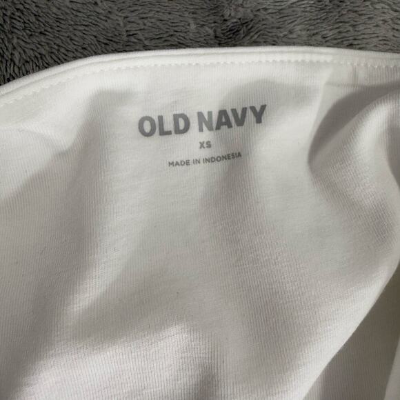 NWT Old Navy Bodysuit Tank Top, Snap Closure Bodysuit Basic, White, Stretchy, XS - Picture 4 of 7